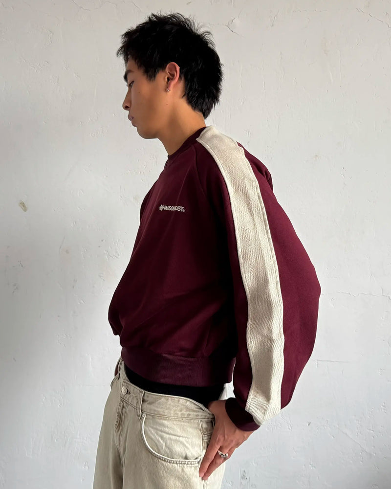 REVERSE BAND CREWNECK BURGUNDY