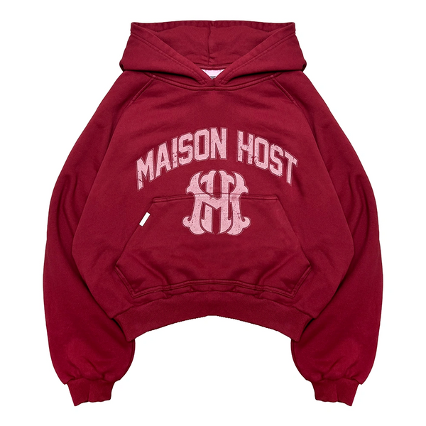 HOMERUN DYED RED HOODIE