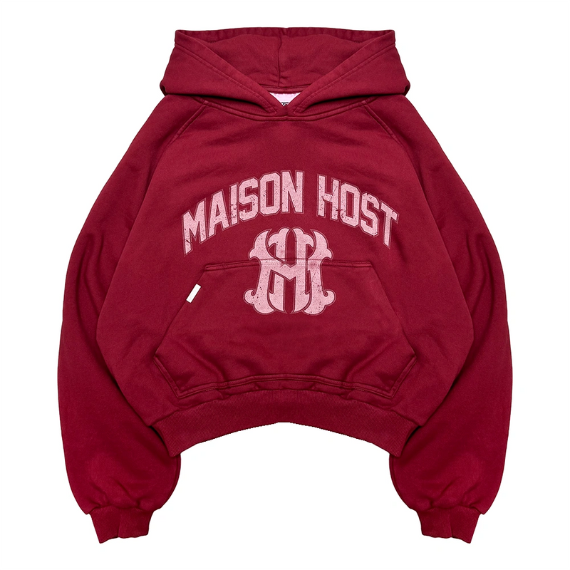 HOMERUN DYED RED HOODIE