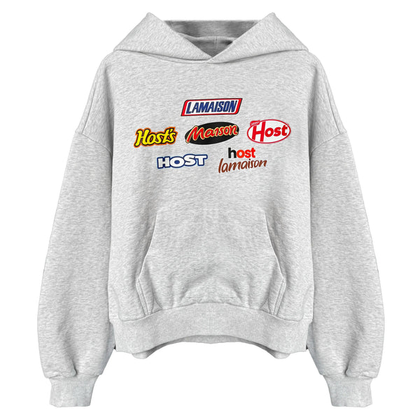 SNACKS GREY HOODIE