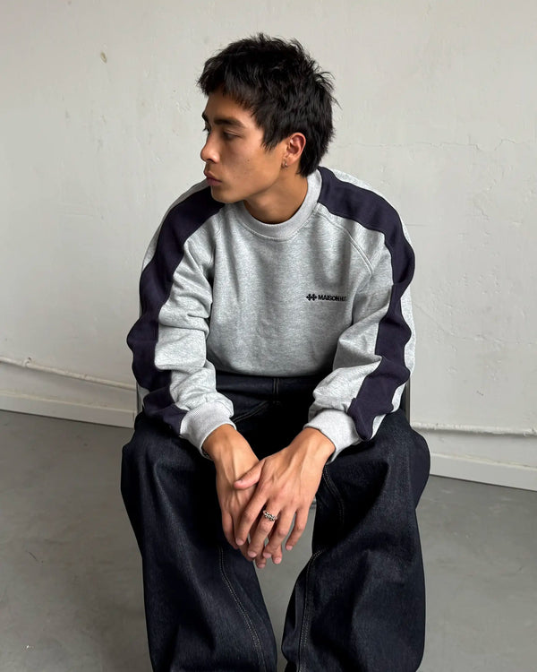 REVERSE BAND CREWNECK GREY