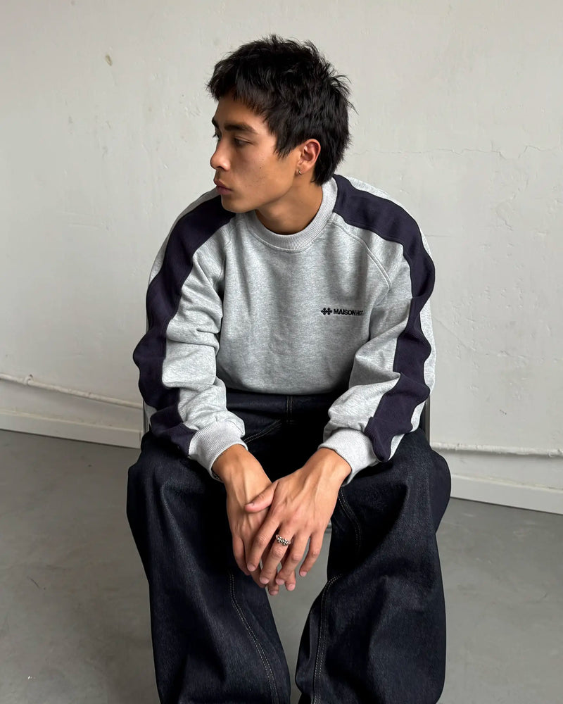 REVERSE BAND CREWNECK GREY